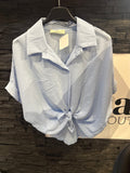 BASIC BLUSE -919- HELLBLAU
