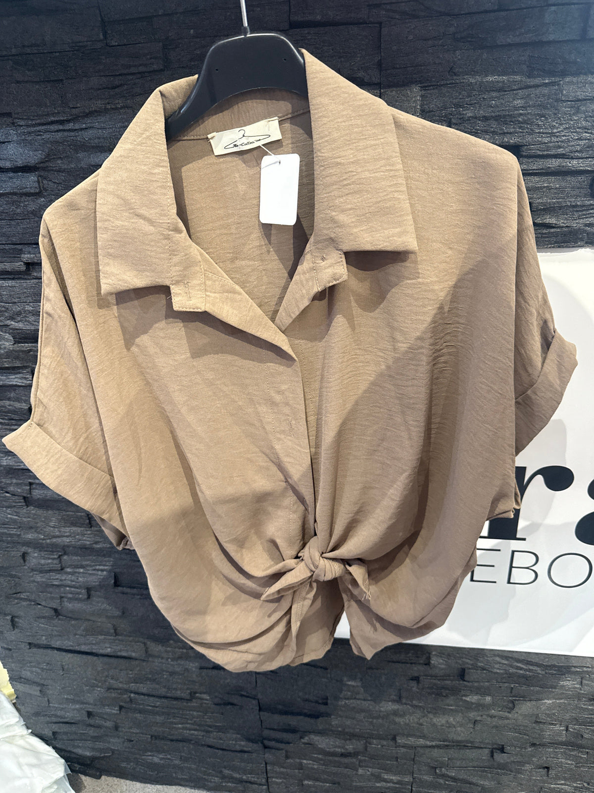 BASIC BLUSE -919- TAUPE