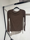 Basicshirt -1780- Braun